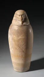 Canopic Jar with Man