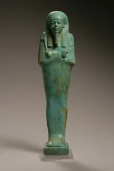 Ushabti Figure for Hekaemsaf, Admiral of the Fleet, Reign of Amasis, 570-526 BC