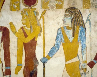 Wall paintings from Tomb of Pa Nentwy, Bahariya Oasis, Giza, Egypt