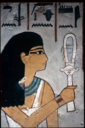 Ancient Egypt, Wall Painting, Tomb of Sennufer, Tomb of the Nobles, Thebes