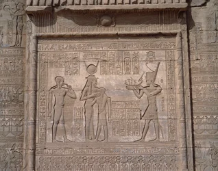 View of the Low Reliefs of the Temple of the Goddess Hathor in Denderah