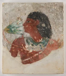 Painting of a Man Smelling a Lotus Flower, c.1479-1390 BCE