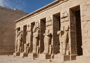 Sculptures of the deities, Horus temple, Edfu