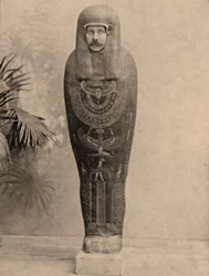 Archduke Franz Ferdinand of Austria posing as a mummy while in Cairo