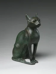 Cat Statuette Intended to Contain a Mummified Cat