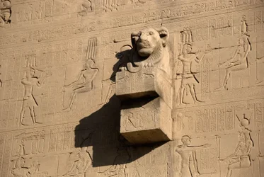 Lion-Head Gargoyle, Temple of Hathor, Denderah, Egypt