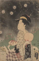 Woman and Child Catching Fireflies, ca. 1793