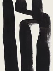 Abstract Black Gestures