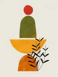 Botanical Balance Abstract