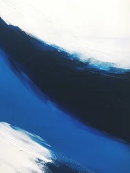 Deep Blue Wave Abstract