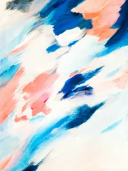 Dynamic Blue Pink Abstract