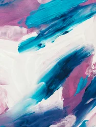 Dynamic Blue Pink Abstract