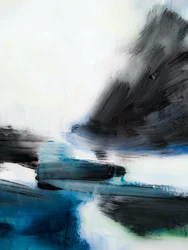 Fluid Blue Abstract