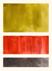 Gold Red Abstract Blocks