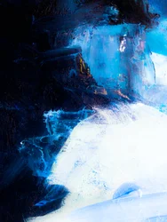 Midnight Ice Abstract