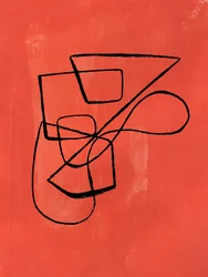 Modern Coral Abstract
