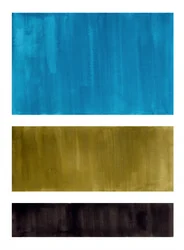 Painted Blue Gold Blocks
