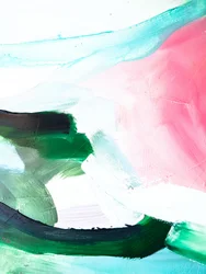 Pink Green Turquoise Flow