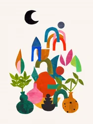 Playful Abstract Botanicals