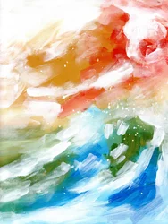 Sunset Ocean Waves