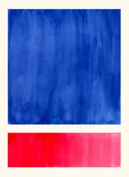 Vibrant Blue Red Abstract