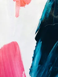 Vibrant Pink Teal Strokes