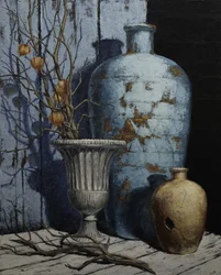 Distressed Blue Still Life