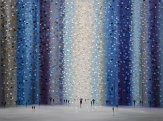 Walking Through Blue Rain
