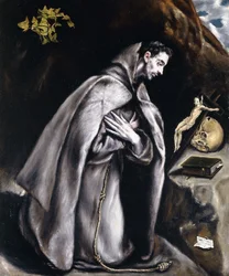 Saint Francis Kneeling in Meditation