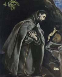 St Francis in Prayer before the Crucifix