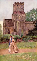 Illustration for the poem Sally in our Alley by Carey, from the book 