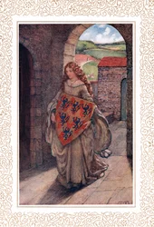 Then to her tower she climb