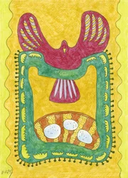 Folk Art Bird Nest