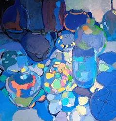 Vibrant Blue Still Life