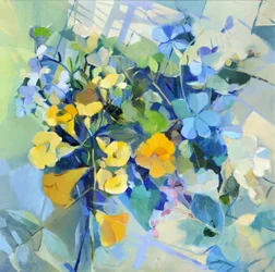 Yellow and Blue Bouquet