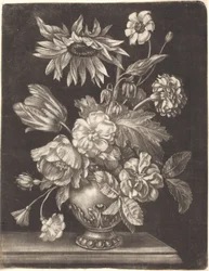 Floral Still Life with a Sunflower