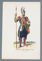 Pikeman of the Dutch Guard. (17th Century) under Prince Maurice