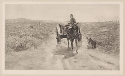 Landscape with Horse Cart