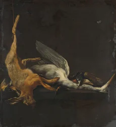 Still Life with Hare, Heron and Other Birds