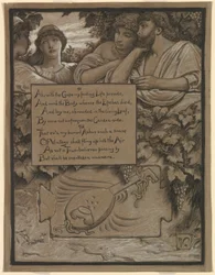 (Illustration for Rubáiyát of Omar Khayyám) Omar
