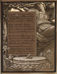 (Illustration for Rubáiyát of Omar Khayyám) The Invitation