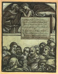 (Illustration for Rubáiyát of Omar Khayyám) The Jarring Sects