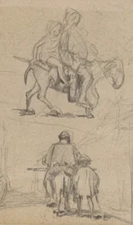 Father, Son, and Donkey, c. 1859
