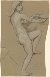 Study for "The Fates Gathering in the Stars"