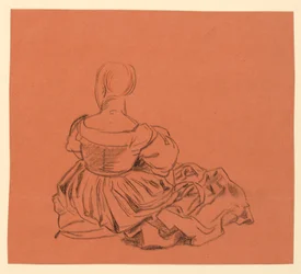 Study of a Seated Woman in Costume