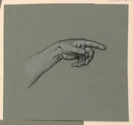 Pointing Left Hand and Wrist