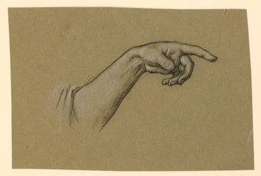 Pointing Left Hand, Wrist, Forearm to Beginning of Sleeve