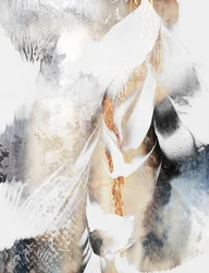 Golden Abstract Flow