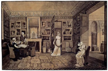 Drawing Room in the Baryatinsky House in Altona, 1807