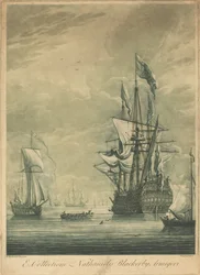 Shipping Scene from the Collection of Nathaniel Blackerby, 1720s